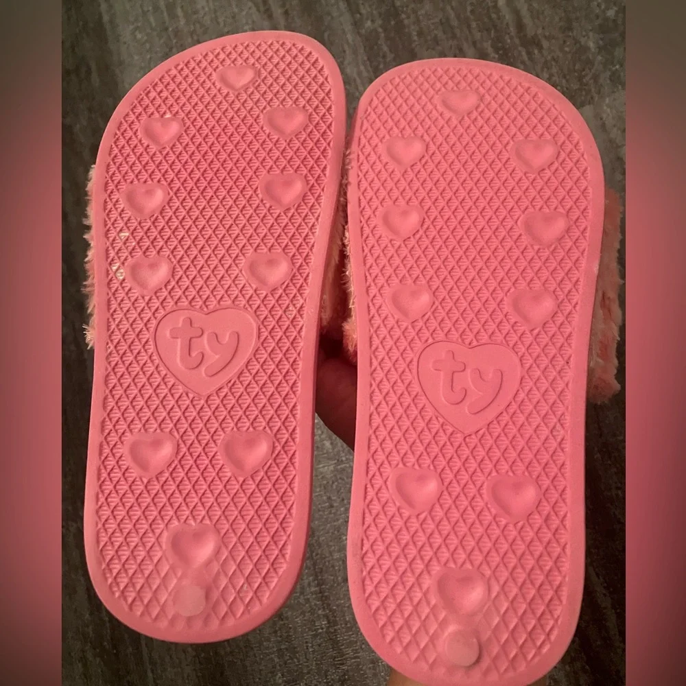 TY flamingo animal slippers